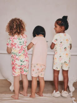 Roze met elfjes - Verpakking van 3 korte pyjama's (9mnd -10jr)