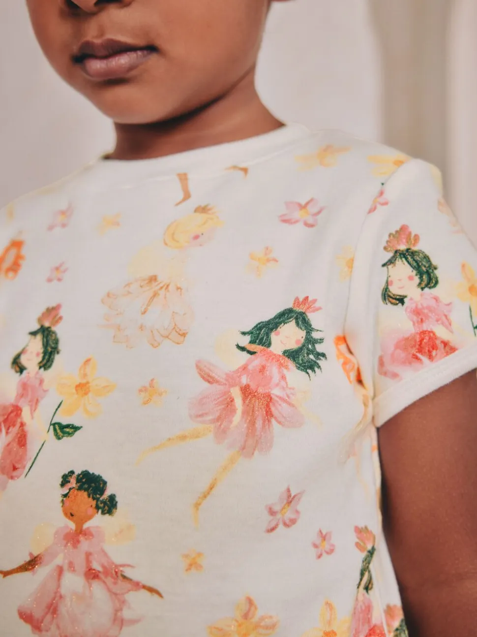 Roze met elfjes - Verpakking van 3 korte pyjama's (9mnd -10jr)