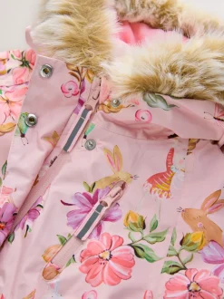 Roze met elfjes - Waterdicht sneeuwpak met print (3mnd-7jr)