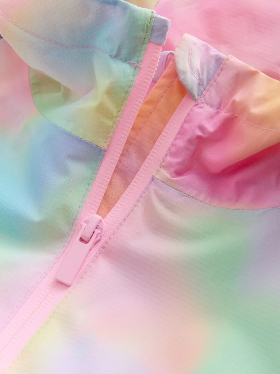 Roze met gemarmerde print - Waterproof Printed Cagoule (3-16yrs)