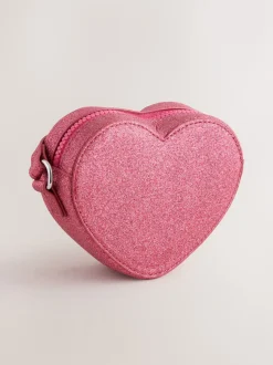 Roze met hartjesprint - Cross Body Nolvetly Heart Party Bag