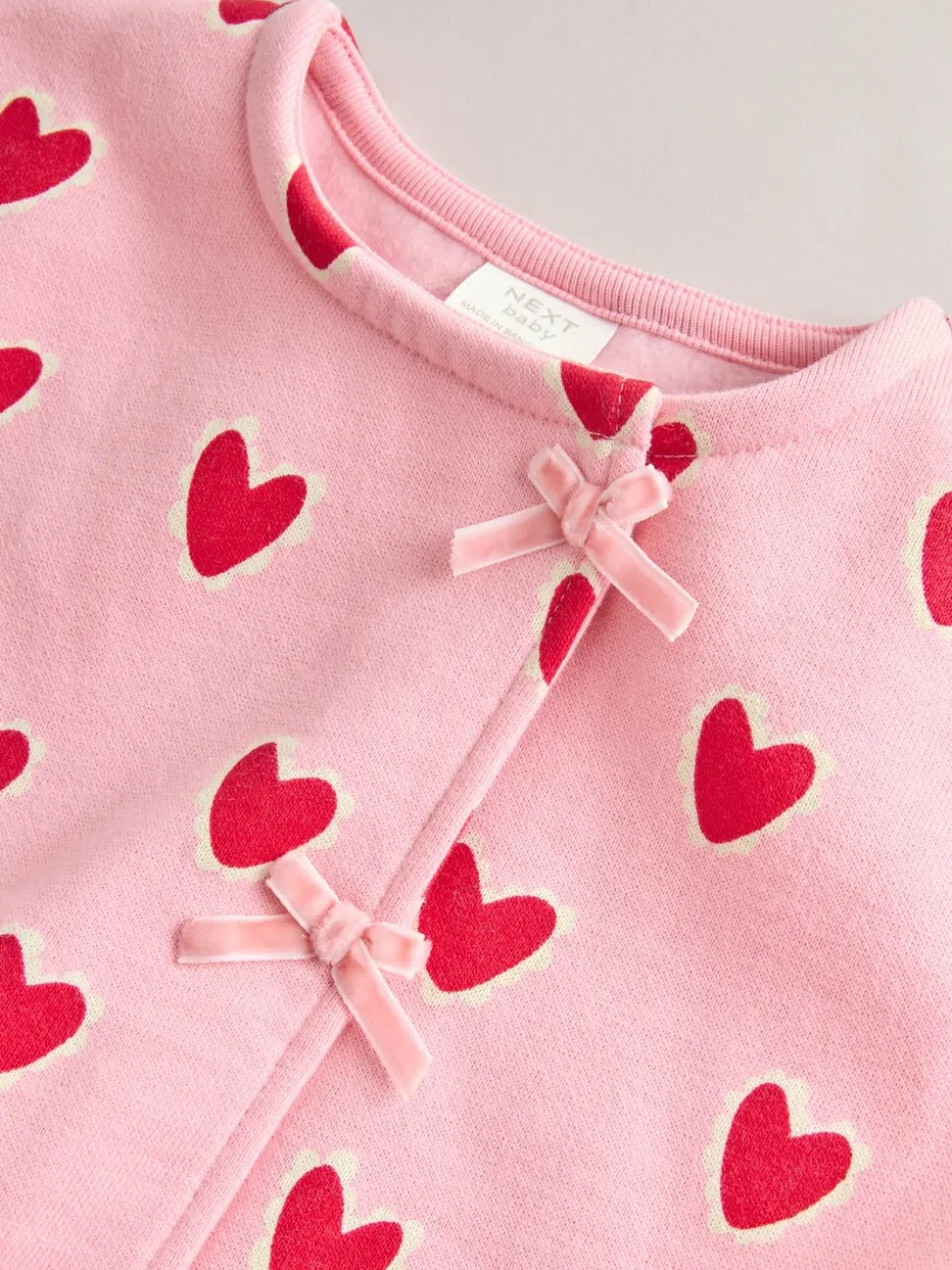 Roze met hartjesprint - Top & Leggings Set 2 Piece (0mths-2yrs)