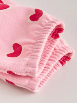 Roze met hartjesprint - Top & Leggings Set 2 Piece (0mths-2yrs)
