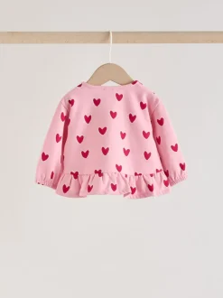 Roze met hartjesprint - Top & Leggings Set 2 Piece (0mths-2yrs)