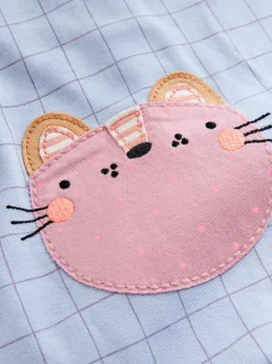 Roze met karakteristieke dierenprint - Verpakking van 5 babyslaappakjes met tweewegrits (0 mnd - 3 jr)