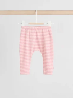 Roze met konijnen - 2 -delige Set van Fleece Tops en Leggings voor Baby''s (0mnd-2jr)