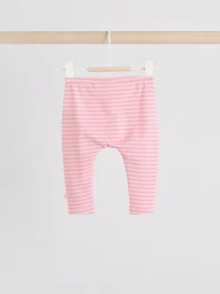 Roze met konijnen - 2 -delige Set van Fleece Tops en Leggings voor Baby''s (0mnd-2jr)