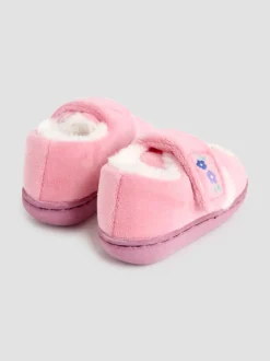 Roze met konijnen - JoJo Maman Bébé - Pantoffelschoenen met eenhoorn