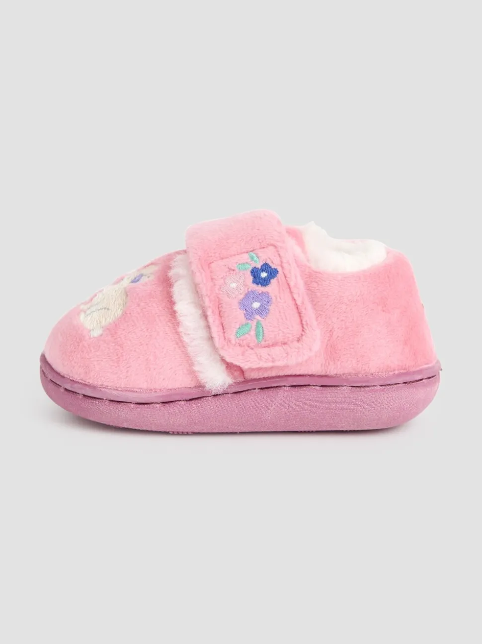 Roze met konijnen - JoJo Maman Bébé - Pantoffelschoenen met eenhoorn