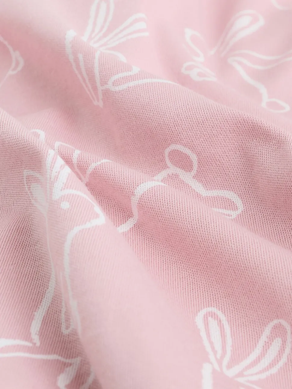 Roze met konijnen - Verpakking van 3 babyslaappakjes met tweewegrits (0 mnd - 2 jr)