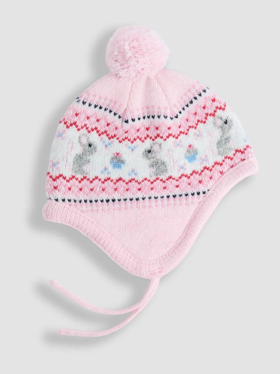 Roze muis - JoJo Maman Bébé - Fairisle-muts