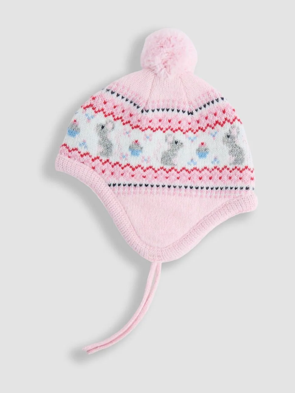 Roze muis - JoJo Maman Bébé - Fairisle-muts