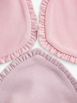 Roze ruches - Verpakking met 3 babyslabbetjes
