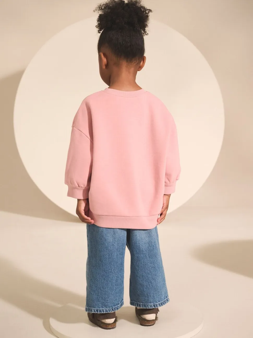 Roze sprookjesfiguren - Sweatshirt met ronde hals (3 mnd-7 jr)