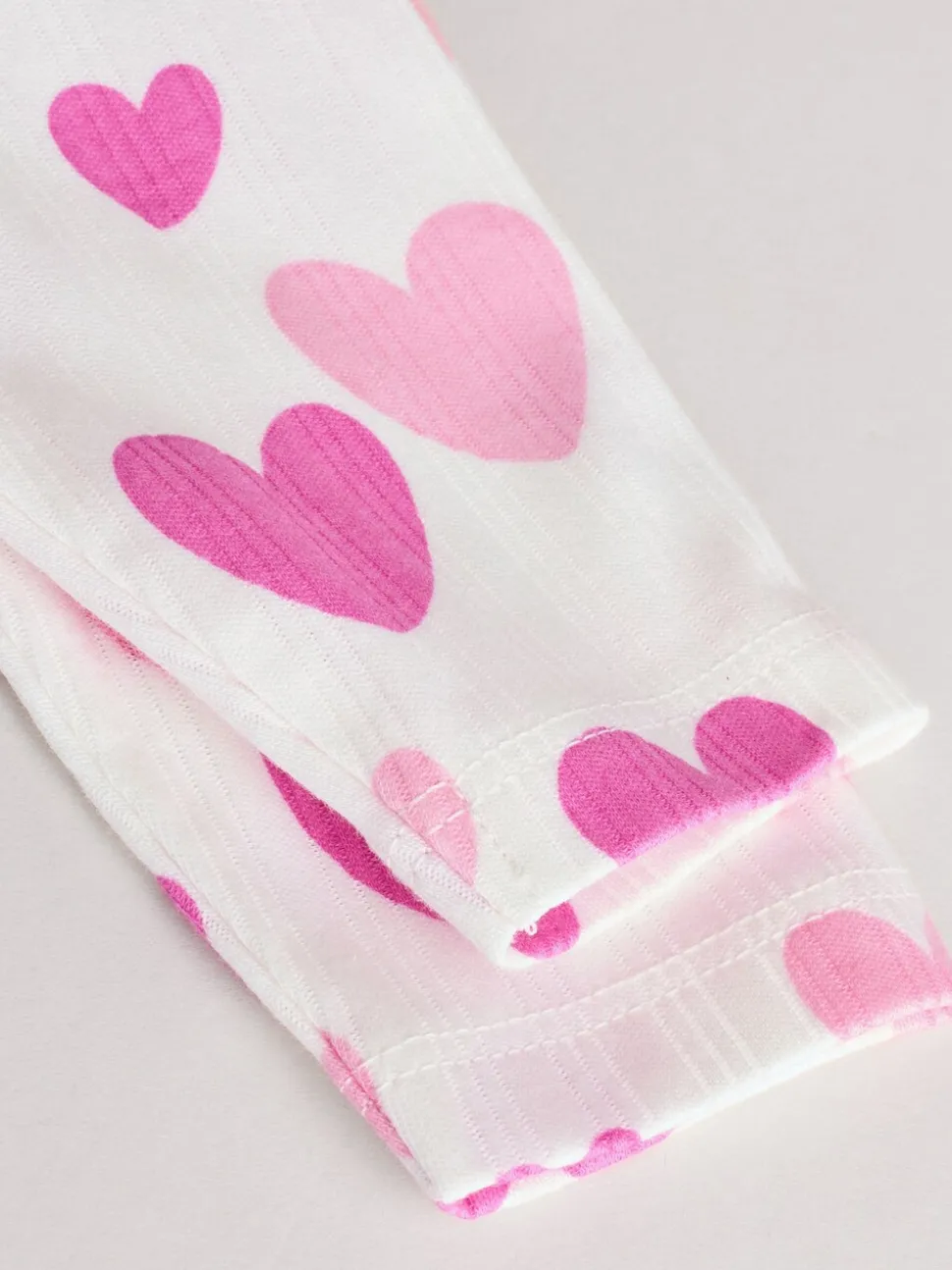 Roze ster - Set van 5 babyrompertjes met lange mouwen