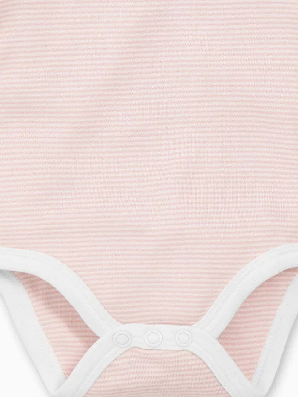 Roze streep - MORI Lange Mouw Envelope Hals Bodysuit