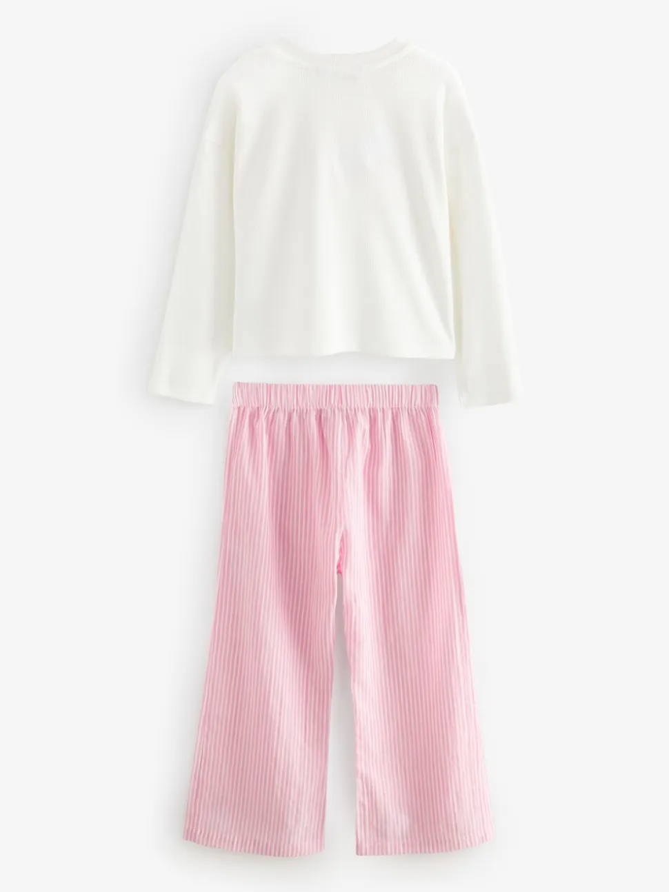 Roze strik met strepen - Geweven pyjama (9mnd-16jr)