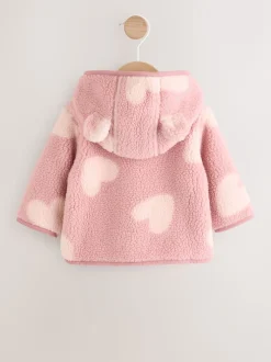 Roze ton-sur-ton hartprint - Borg Baby Jack (0mnd -2jr)