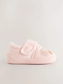 Roze vlinders - Pantoffels met antislip-zool