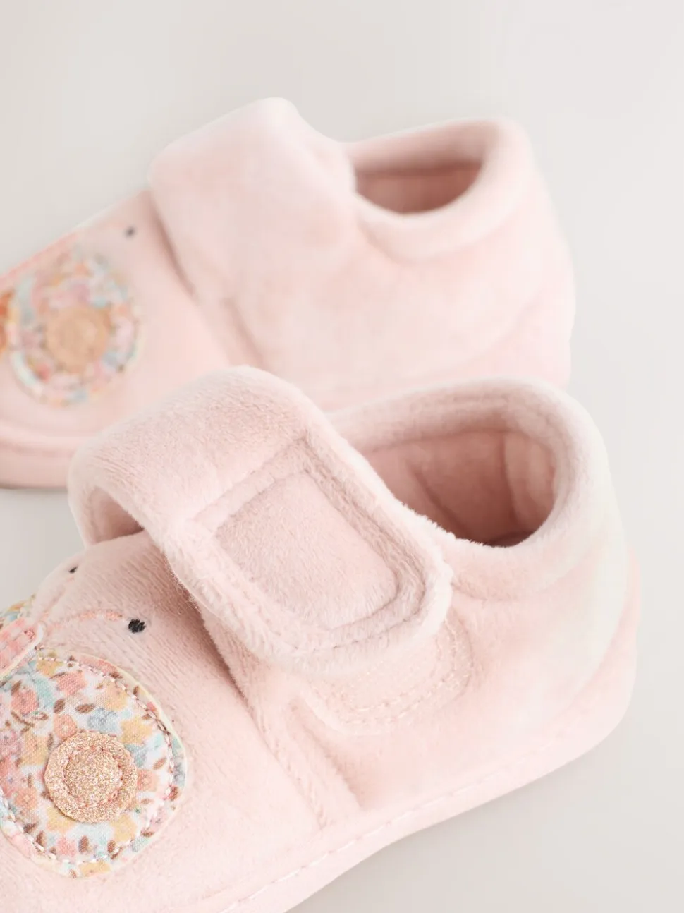 Roze vlinders - Pantoffels met antislip-zool