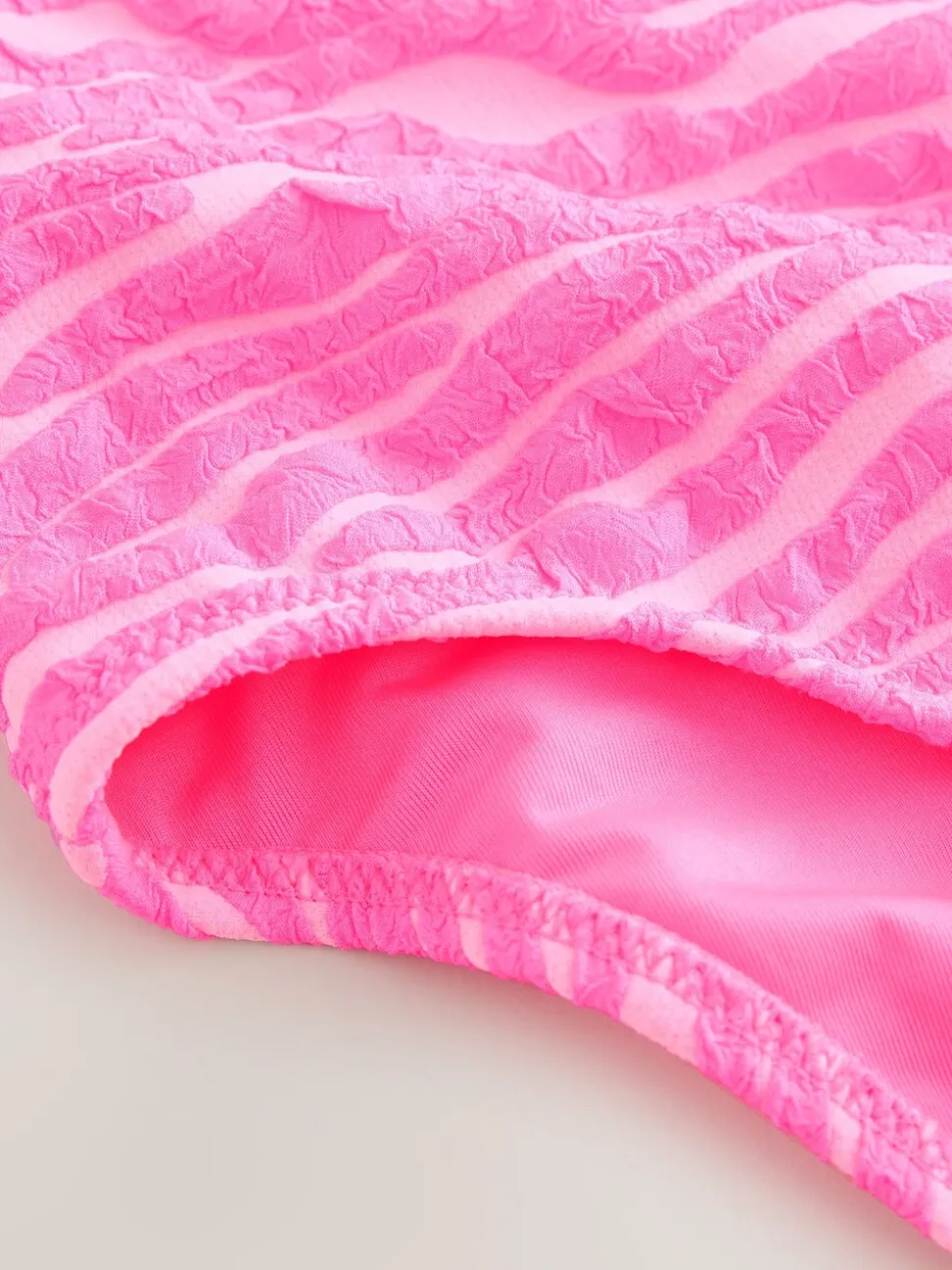 Roze zebraprint - Crinkle Swimsuit (3-16yrs)