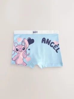 Roze/blauw - Disney Stitch en Angel shorts 5 -pack (2-16jr)
