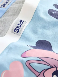 Roze/blauw - Disney Stitch en Angel shorts 5 -pack (2-16jr)
