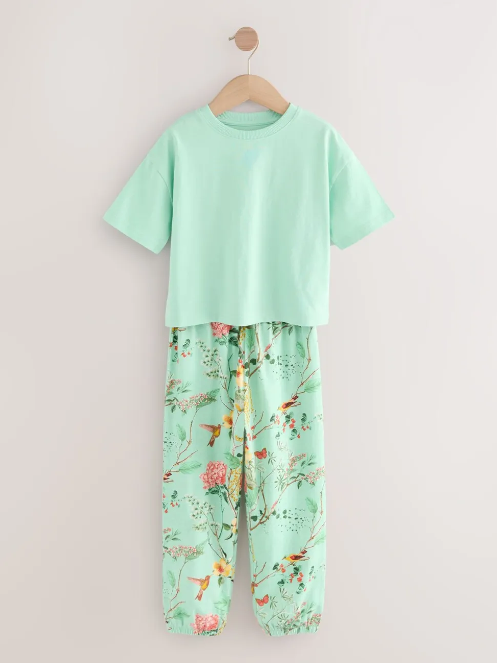 Roze/blauw - Floral Pyjamas 3 Pack (3-16yrs)