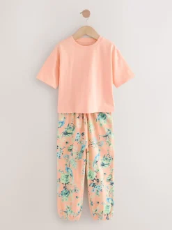 Roze/blauw - Floral Pyjamas 3 Pack (3-16yrs)