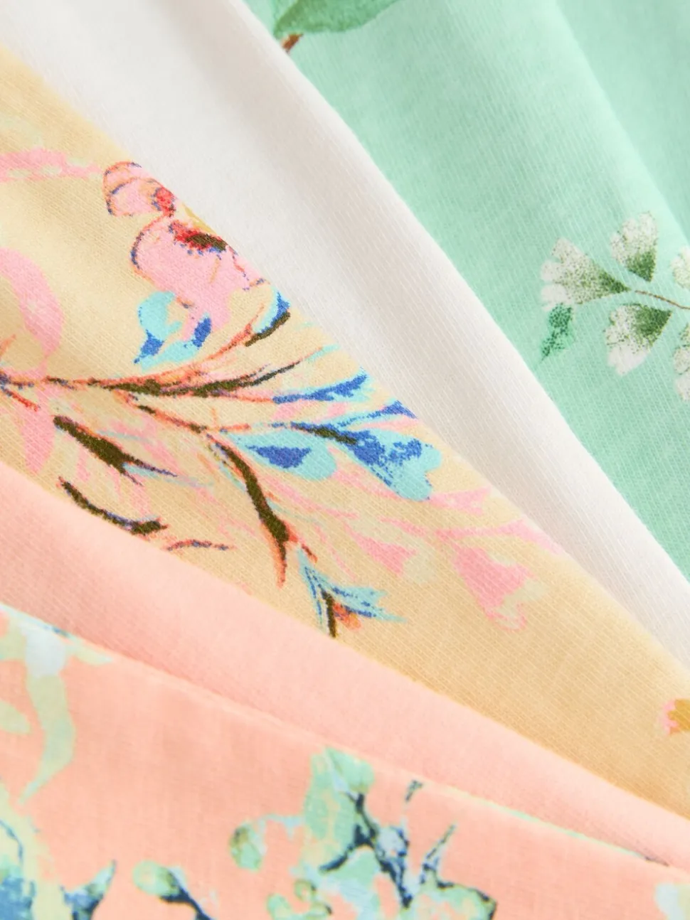 Roze/blauw - Floral Pyjamas 3 Pack (3-16yrs)