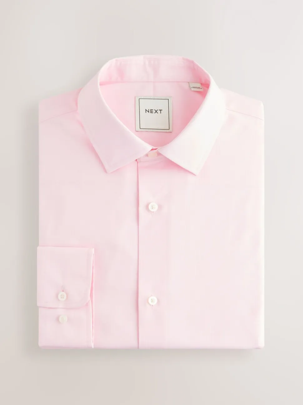 Roze/blauw - Normale Pasvorm - Onderhoudsvriendelijke nette overhemden met lange mouwen met enkele manchetten, verpakking van 2