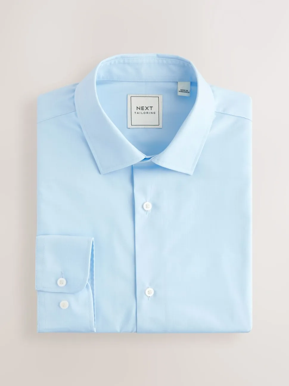 Roze/blauw - Normale Pasvorm - Onderhoudsvriendelijke nette overhemden met lange mouwen met enkele manchetten, verpakking van 2