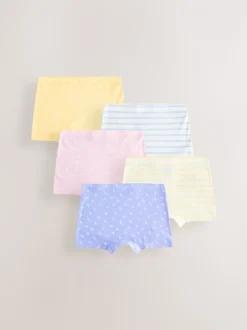 Roze/blauw - Short Briefs 5 Pack (2-16yrs)