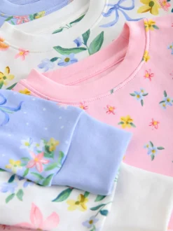 Roze/blauw - Verpakking van 3 knusse pyjama's (9 mnd-16 jr)
