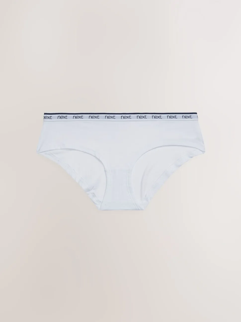 Roze/blauw gestreept - 4 Katoenen slipjes met logotailleband