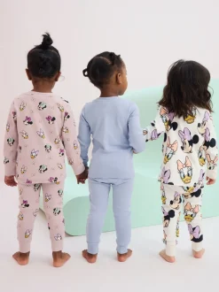 Roze/blauw/wit - Minnie Mouse knusse pyjama's verpakking van 3 (9mnd -12jr)