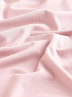 Roze/blauw/wit geweven kraag - Set van 3 jersey poloshirts met korte mouwen