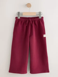 Roze/bordeauxrood/beigegrijs - Set van 3 joggingbroeken met wijde pijpen (3mnd-7jr)