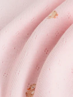 Roze/bruin/hart - Verpakking van 4 babyleggings (0 mnd -2 jr)