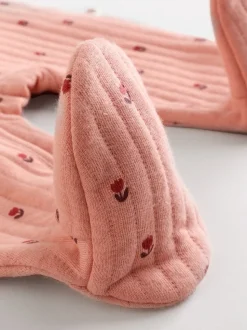 Roze/crème - Quilted Baby Sleepsuits 2 Pack