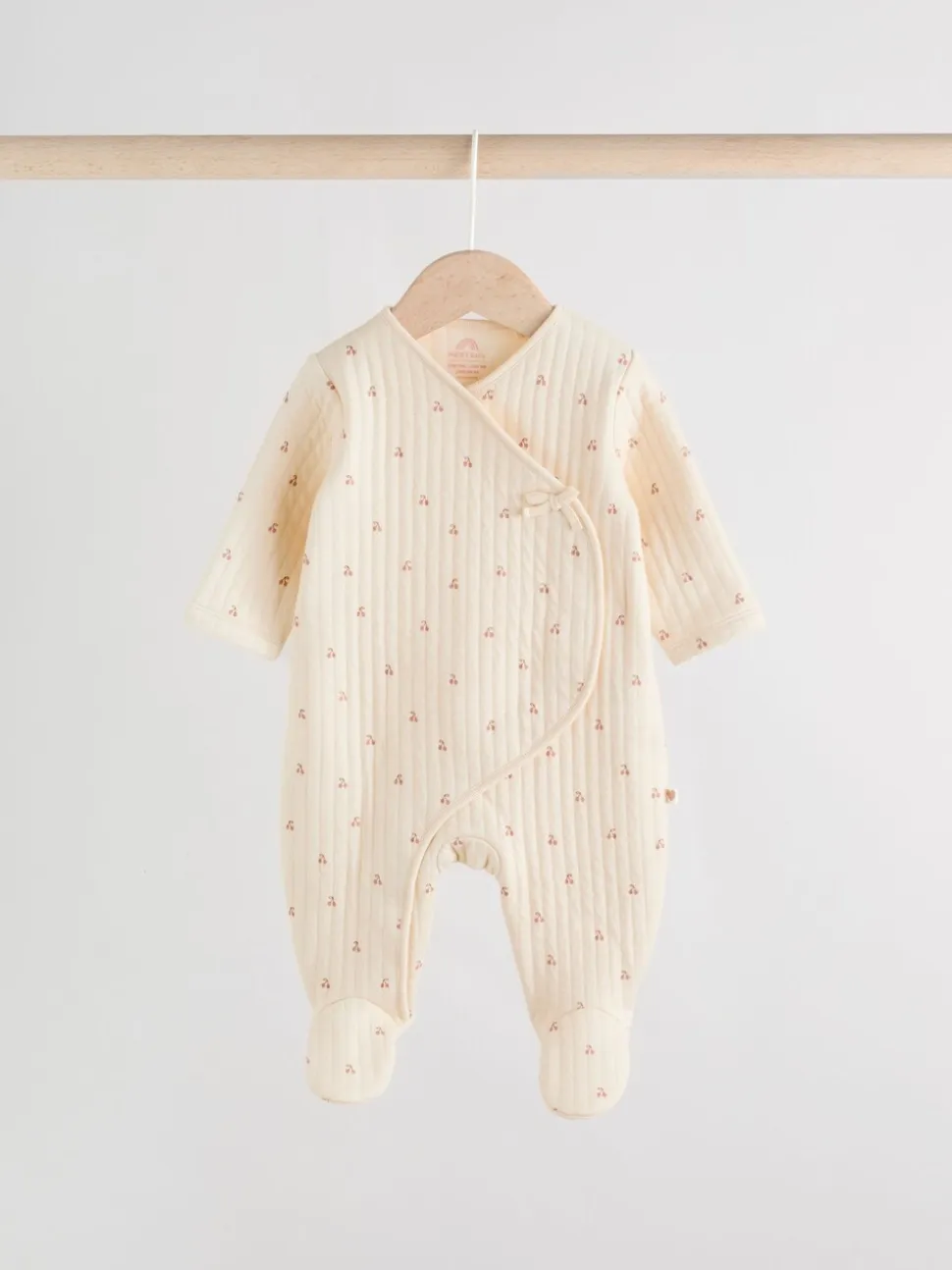 Roze/crème - Quilted Baby Sleepsuits 2 Pack
