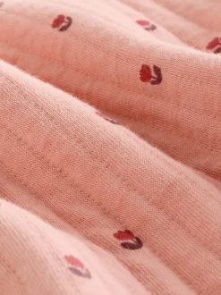 Roze/crème - Quilted Baby Sleepsuits 2 Pack