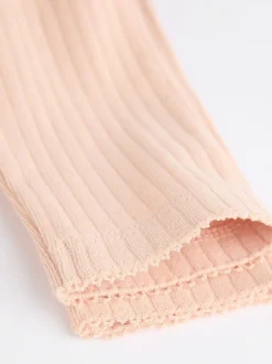 Roze/crème - Verpakking van 4 babyrompers met lange mouwen en ruches (0mnd-2jr)