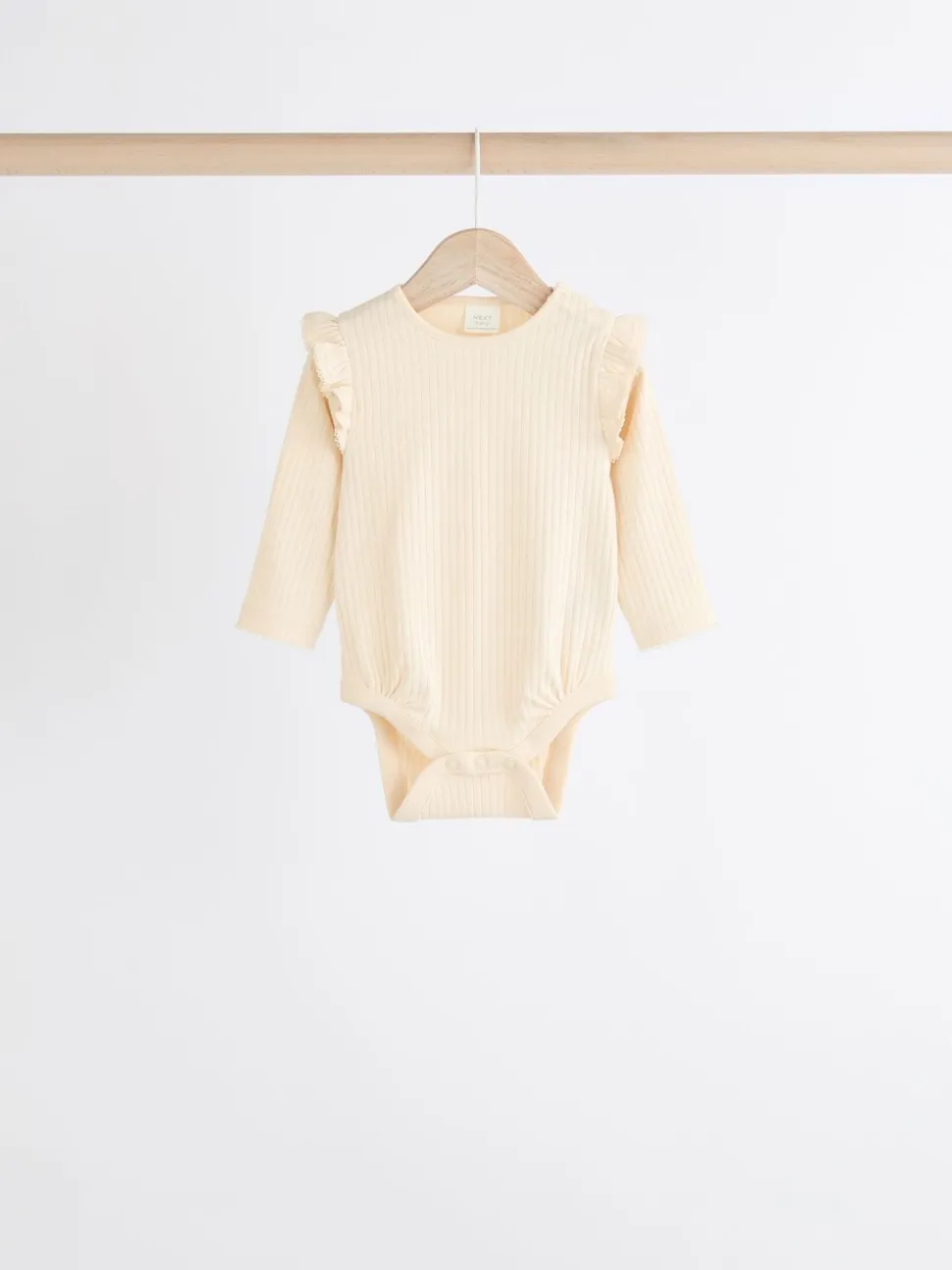 Roze/crème - Verpakking van 4 babyrompers met lange mouwen en ruches (0mnd-2jr)