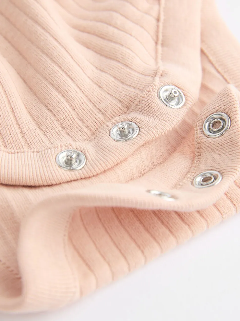 Roze/crème - Verpakking van 4 babyrompers met lange mouwen en ruches (0mnd-2jr)