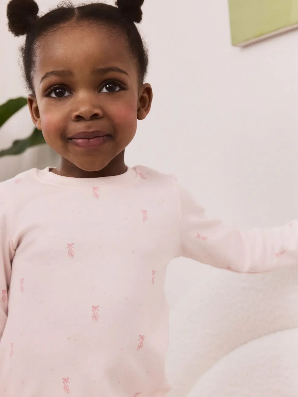 Roze/crème ballerina - Knus pyjama met lange mouwen 3 Pack (9maanden -12jaar)