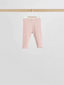 Roze/crème bloem - Baby set van top met Lange mouwen en Leggings 8 Pieces (0mnd -2jr)