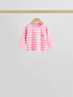 Roze/crème bloem - Baby set van top met Lange mouwen en Leggings 8 Pieces (0mnd -2jr)