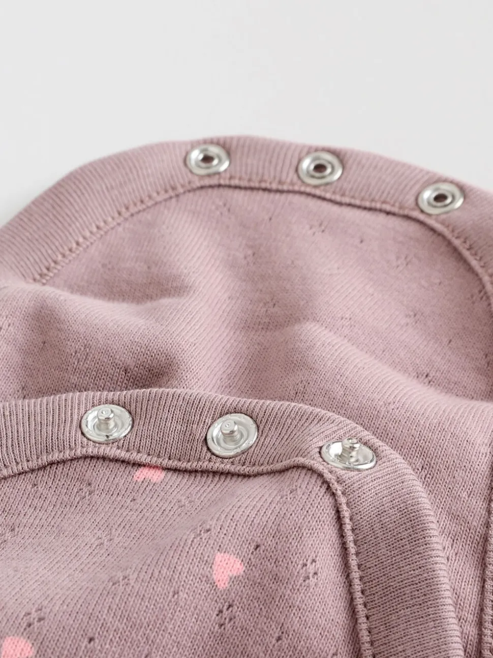 Roze/crème/bruin met fijne bloemetjesprint - Verpakking van 4 babyrompers met lange mouwen en ruches (0mnd-2jr)