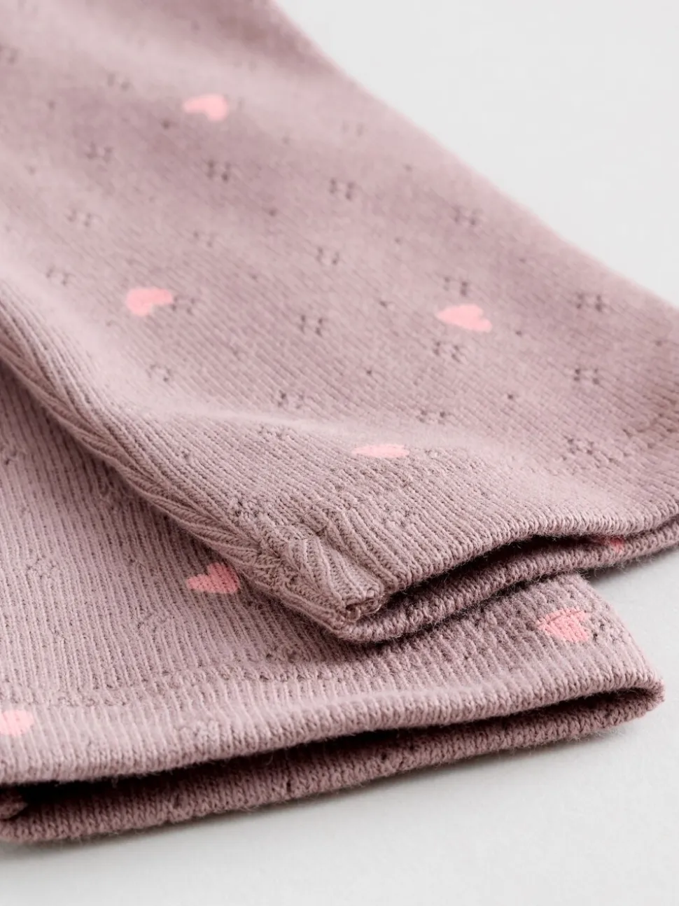 Roze/crème/bruin met fijne bloemetjesprint - Verpakking van 4 babyrompers met lange mouwen en ruches (0mnd-2jr)